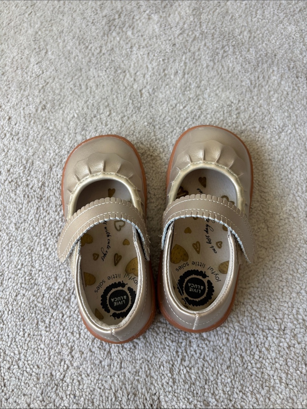 Livie & Luca Metallic Gold Mary Jane Shoes